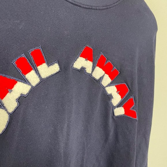 JOIE lenexa cropped sweatshirt in midnight size S - Picture 5 of 9